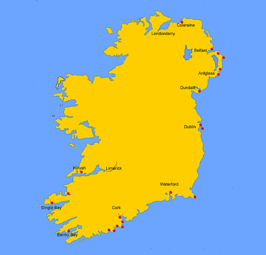 Ireland Marina Map